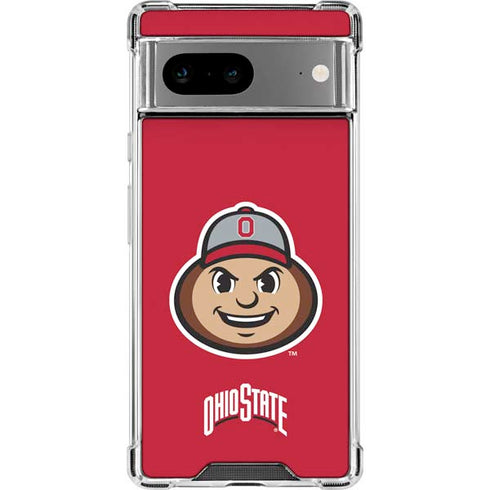 Ohio State University OSUBuckeyes Light Grey Google Pixel 8 Clear Case